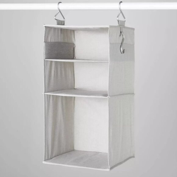 Target Room Brightroom Hanging Fabric Storage Organizer Gray - Picture 1 of 3